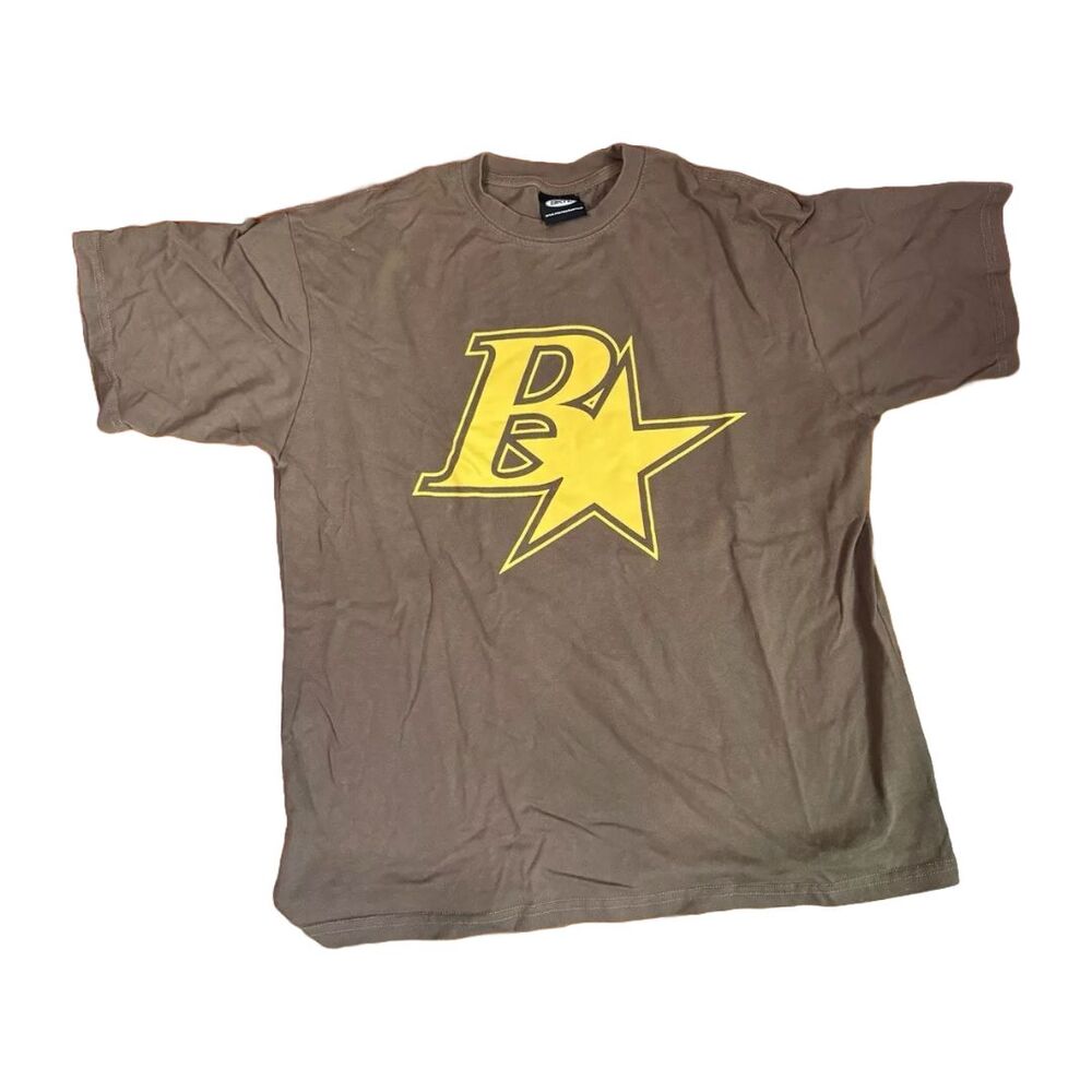 BLACKTAILOR B Star Logo Shirt "Brown Yellow" BKTLife STEM Tee - Mens Medium